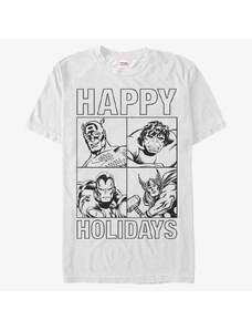 Pánské tričko Merch Marvel Avengers Classic - Super Holiday Unisex T-Shirt White