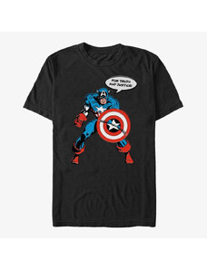 Pánské tričko Merch Marvel Avengers Classic - Vintage Shield Unisex T-Shirt Black