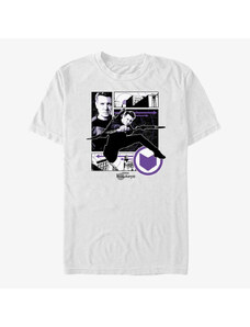 Pánské tričko Merch Marvel Hawkeye - Hawkeye Graphic Panels Unisex T-Shirt White