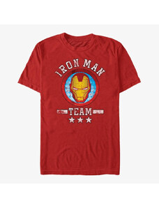 Pánské tričko Merch Marvel Avengers Classic - Iron Team Stuff Unisex T-Shirt Red