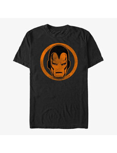 Pánské tričko Merch Marvel Avengers Classic - Iron Orange Unisex T-Shirt Black