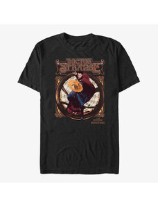 Pánské tričko Merch Marvel Doctor Strange 2 - Retro Seal Unisex T-Shirt Black