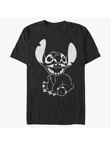 Pánské tričko Merch Disney Lilo & Stitch - Negative Stitch Unisex T-Shirt Black