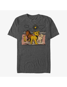 Pánské tričko Merch Disney The Lion King: Live Action - Hakuna Group Unisex T-Shirt Dark Heather Grey