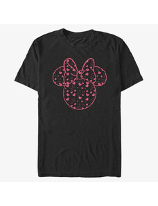 Pánské tričko Merch Disney Classic Mickey - Minnie Hearts Fill Unisex T-Shirt Black