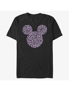 Pánské tričko Merch Disney Classic Mickey - Mickey Zebra Cheeta Fill Unisex T-Shirt Black