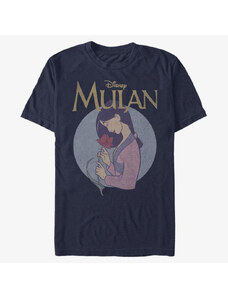 Pánské tričko Merch Disney Mulan - VINTAGE MULAN Unisex T-Shirt Navy Blue