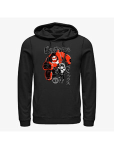 Pánská mikina Merch Disney Big Hero 6 Movie - BIG HERO Unisex Hoodie Black