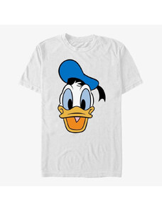 Pánské tričko Merch Disney Mickey And Friends - Big Face Donald Unisex T-Shirt White