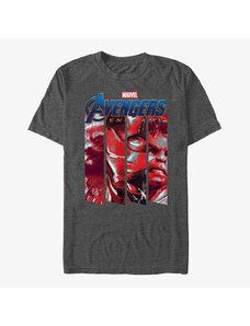 Pánské tričko Merch Marvel Avengers: Endgame - Four Strong Unisex T-Shirt Dark Heather Grey