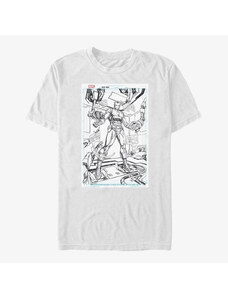 Pánské tričko Merch Marvel - Ironman Sketch Unisex T-Shirt White