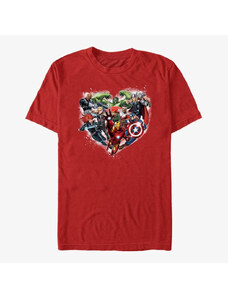 Pánské tričko Merch Marvel Avengers Classic - Avenger Heart Unisex T-Shirt Red