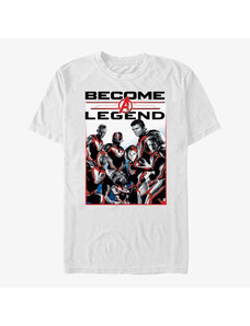 Pánské tričko Merch Marvel Avengers: Endgame - Legendary Group Unisex T-Shirt White
