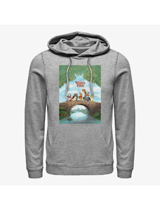 Pánská mikina Merch Disney Classics Winnie The Pooh - Pooh Poster Unisex Hoodie Heather Grey