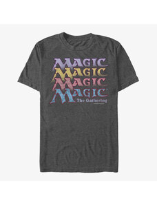 Pánské tričko Merch Magic: The Gathering - Retro Stack Unisex T-Shirt Dark Heather Grey