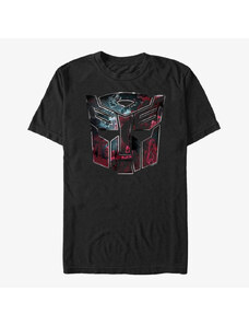 Pánské tričko Merch Hasbro Transformers - Autobot Face Badge Unisex T-Shirt Black