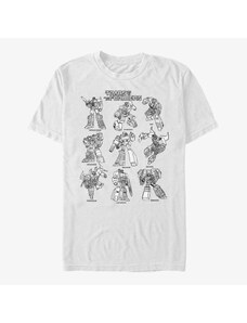 Pánské tričko Merch Hasbro Vault Transformers - Textbook Transformers Unisex T-Shirt White