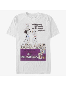 Pánské tričko Merch Disney Classics 101 Dalmatians - Vintage Poster Variant Unisex T-Shirt White