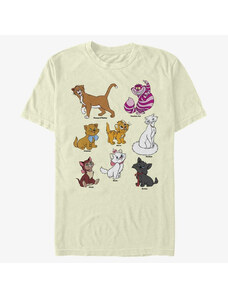 Pánské tričko Merch Disney Classics Mickey and Friends - Disney Cats Grid Unisex T-Shirt Natural