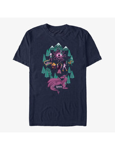 Pánské tričko Merch Dungeons & Dragons - Fantasy Adventure Crew Unisex T-Shirt Navy Blue
