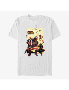 Pánské tričko Merch Marvel - Action Panel Unisex T-Shirt White