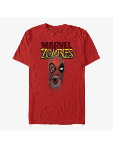 Pánské tričko Merch Marvel - Head of Deadpool Unisex T-Shirt Red