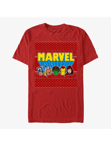 Pánské tričko Merch Marvel Avengers Classic - Jolly Avengers Unisex T-Shirt Red