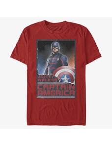 Pánské tričko Merch Marvel The Falcon and the Winter Soldier - Stand Tall Cap Unisex T-Shirt Red