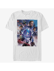 Pánské tričko Merch Marvel Avengers: Endgame - Basic Poster Unisex T-Shirt White