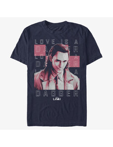 Pánské tričko Merch Marvel Loki - Not The Same Loki Unisex T-Shirt Navy Blue