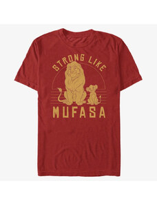 Pánské tričko Merch Disney The Lion King - Strong Mufasa Unisex T-Shirt Red