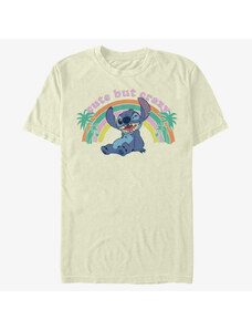 Pánské tričko Merch Disney Lilo & Stitch - Kawaii Stitch Unisex T-Shirt Natural