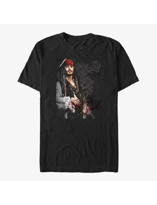 Pánské tričko Merch Disney Pirates Of The Caribbean- On Stranger Tides - Ornate Jack Unisex T-Shirt Black