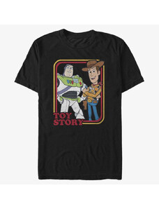 Pánské tričko Merch Disney Pixar Toy Story 4 - Vintage Duo Unisex T-Shirt Black