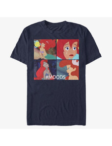 Pánské tričko Merch Disney The Little Mermaid - Ariel Moods Unisex T-Shirt Navy Blue