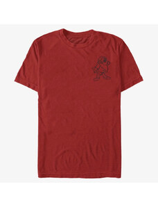 Pánské tričko Merch Disney Snow White - Grumpy Line Unisex T-Shirt Red