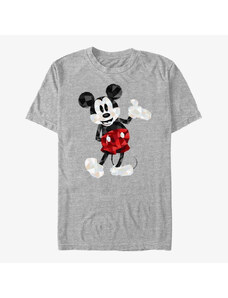 Pánské tričko Merch Disney Mickey And Friends - Mickey Poly Unisex T-Shirt Heather Grey