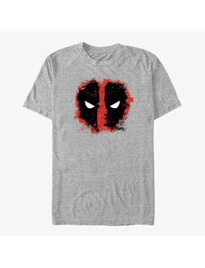 Pánské tričko Merch Marvel Deadpool - Dead Eyes Unisex T-Shirt Heather Grey
