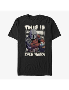 Pánské tričko Merch Star Wars: The Mandalorian - The Way Unisex T-Shirt Black