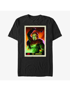 Pánské tričko Merch Star Wars: The Mandalorian - Armorer Card Unisex T-Shirt Black
