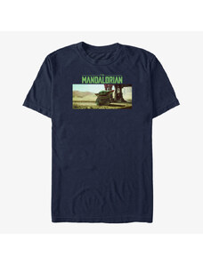 Pánské tričko Merch Star Wars: The Mandalorian - Still Looking Unisex T-Shirt Navy Blue