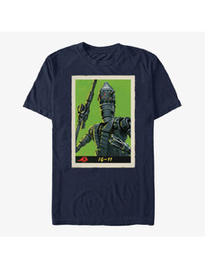 Pánské tričko Merch Star Wars: The Mandalorian - IG Poster Unisex T-Shirt Navy Blue