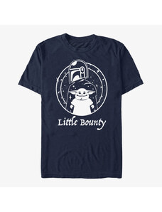 Pánské tričko Merch Star Wars: The Mandalorian - Little Bounty Unisex T-Shirt Navy Blue