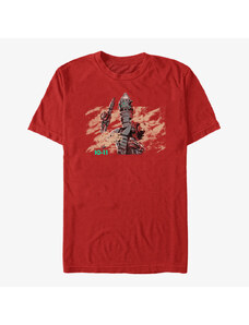 Pánské tričko Merch Star Wars: The Mandalorian - IG11 Droid Unisex T-Shirt Red