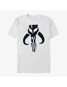 Pánské tričko Merch Star Wars: The Mandalorian - Simple Symbol Unisex T-Shirt White