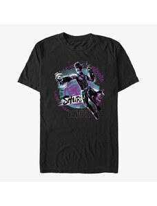 Pánské tričko Merch Marvel Black Panther: Movie - Shuri Jump Night Unisex T-Shirt Black