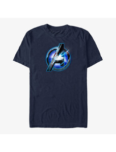 Pánské tričko Merch Marvel Avengers Endgame - Tech Logo Unisex T-Shirt Navy Blue