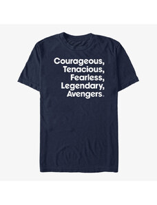 Pánské tričko Merch Marvel Avengers Endgame - Name List Unisex T-Shirt Navy Blue