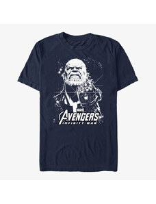 Pánské tričko Merch Marvel Avengers: Infinity War - Ultimate Force Unisex T-Shirt Navy Blue