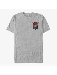 Pánské tričko Merch Marvel Deadpool - Deadpool Cutie Pie Unisex T-Shirt Heather Grey